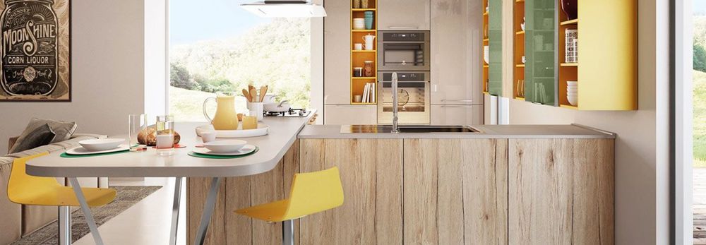 Cucina con penisola, quando lo spazio è organizzato