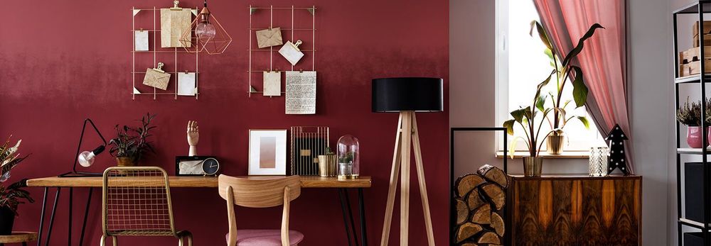 Pareti bordeaux, i migliori abbinamenti per casa