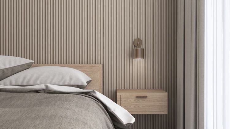 Comodini sospesi, una soluzione creativa per la camera da letto moderna 